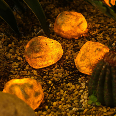 Outdoor Simulasi Batu Solar String Lampu Waterproof untuk Rumah Taman halaman Balkon Ambient
