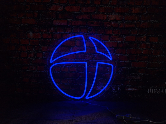 Anak atau Anak Hadiah Customized Bola LED Neon Sign Dekorasi Indoor Akrilik DC12V