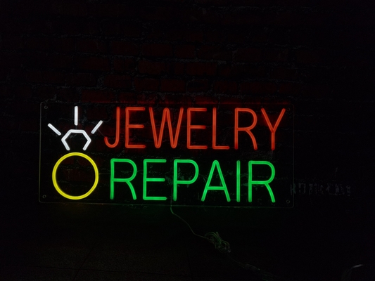 Perhiasan Perbaikan Atau Sepatu Disesuaikan LED Neon Sign Dekorasi Indoor Akrilik DC12V